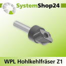 Systemshop24 Wendeplatten-Hohlkehlfräser Z1 D18mm...