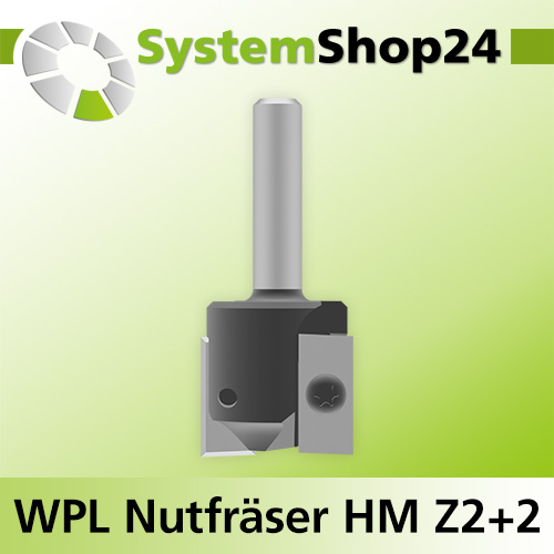 Systemshop24 Wendeplatten-Nutfräser Z2+2 D25,4mm (1") AL19,5mm GL58mm S8mm RL