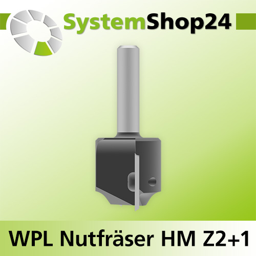 Systemshop24 Wendeplatten-Nutfräser Z2+2 D25,4mm (1") AL19,5mm GL58mm S8mm RL
