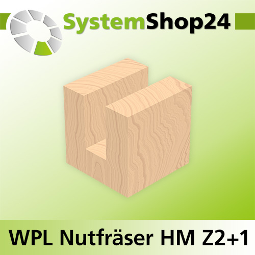 Systemshop24 Wendeplatten-Nutfräser Z2+2 D25,4mm (1") AL19,5mm GL58mm S8mm RL
