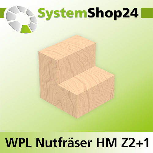 Systemshop24 Wendeplatten-Nutfräser Z2+2 D25,4mm (1") AL19,5mm GL58mm S8mm RL