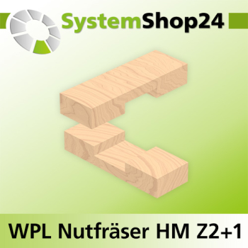 Systemshop24 Wendeplatten-Nutfräser Z2+2 D25,4mm (1") AL19,5mm GL58mm S8mm RL