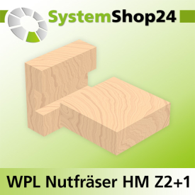 Systemshop24 Wendeplatten-Nutfräser Z2+2 D25,4mm (1") AL19,5mm GL58mm S8mm RL