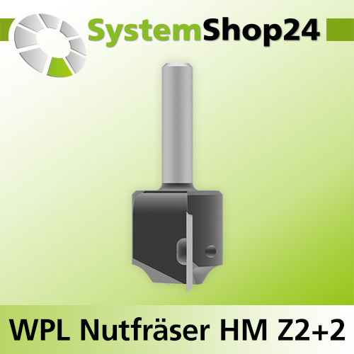 Systemshop24 Wendeplatten-Fasefräser Z2 D25,4mm (1") AL19,5mm 45° GL58mm S8mm RL
