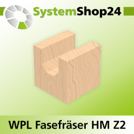 Systemshop24 Wendeplatten-Fasefräser Z2 D25,4mm (1") AL19,5mm 45° GL58mm S8mm RL