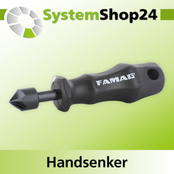 FAMAG Handsenker Kunststoffheft D16mm