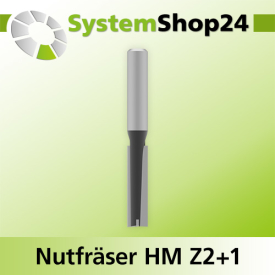 Systemshop24 Nutfräser HM Z2+1 D8mm AL32mm GL70mm...