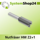 Systemshop24 Nutfräser HM Z2+1 D14mm AL32mm GL70mm...