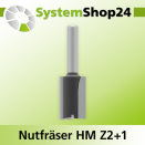 Systemshop24 Nutfräser HM Z2+1 D20mm AL32mm GL70mm...