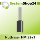 Systemshop24 Nutfräser HM Z2+1 D20mm AL32mm GL70mm...