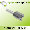 Systemshop24 Nutfräser HM Z2+1 D20mm AL32mm GL70mm...