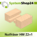 Systemshop24 Nutfräser HM Z2+1 D20mm AL38mm GL90mm...