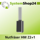 Systemshop24 Nutfräser HM Z2+1 D22mm AL32mm GL70mm...
