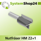 Systemshop24 Nutfräser HM Z2+1 D24mm AL38mm GL90mm...