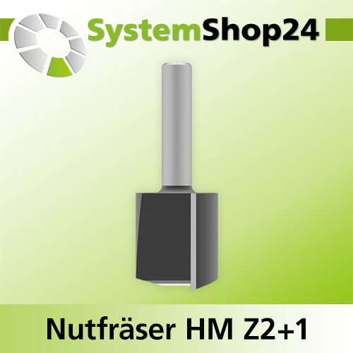 Systemshop24 Nutfräser HM Z2+1 D35mm (1 3/8") AL38mm GL90mm S12mm RL
