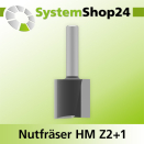 Systemshop24 Nutfräser HM Z2+1 D35mm (1 3/8")...