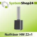 Systemshop24 Nutfräser HM Z2+1 D35mm (1 3/8")...