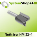 Systemshop24 Nutfräser HM Z2+1 D35mm (1 3/8")...