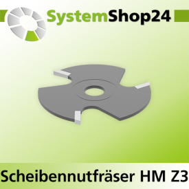 Systemshop24 Scheibennutfräser HM Z3 D47,6mm SB1,8mm...