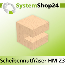 Systemshop24 Scheibennutfräser HM Z3 D47,6mm SB1,8mm B1,3mm d8mm