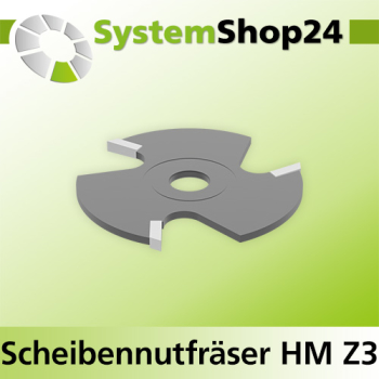 Systemshop24 Scheibennutfräser HM Z3 D47,6mm SB2,4mm B1,65mm d8mm