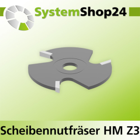 Systemshop24 Scheibennutfräser HM Z3 D47,6mm SB2,8mm...