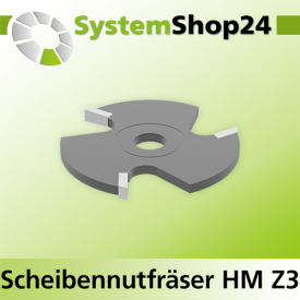 Systemshop24 Scheibennutfräser HM Z3 D47,6mm SB3,5mm...