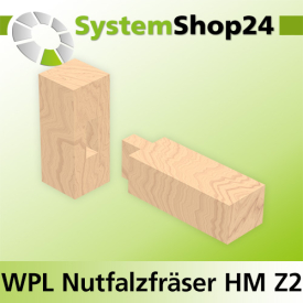 Systemshop24 Wendeplatten-Nutfalzfräser Z2 D19mm (3/4") AL12mm GL46mm S8mm RL