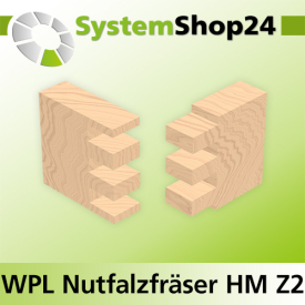 Systemshop24 Wendeplatten-Nutfalzfräser Z2 D19mm (3/4") AL12mm GL46mm S8mm RL