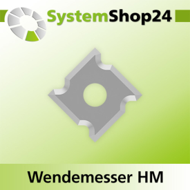 Systemshop24 Wendemesser HM L12mm B12mm D1,5mm R1mm