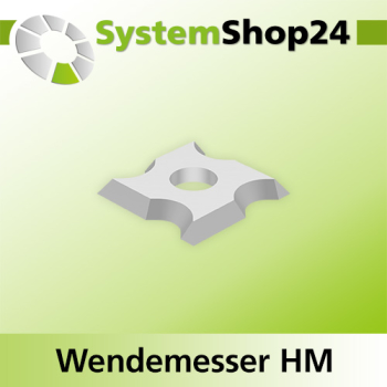 Systemshop24 Wendemesser HM L12mm B12mm D1,5mm R2mm