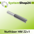 Systemshop24 Nutfräser HM Z2+1 D16mm AL63,5mm (2...
