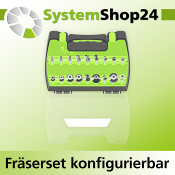 Systemshop24 konfigurierbares Fräserset 18-teilig S8mm
