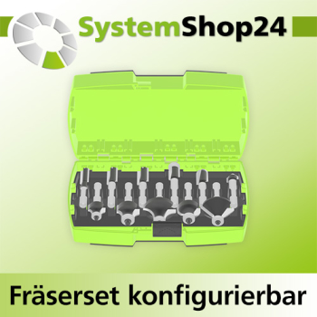 Systemshop24 konfigurierbares Fräserset 11-teilig S8mm
