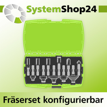 Systemshop24 konfigurierbares Fräserset 11-teilig