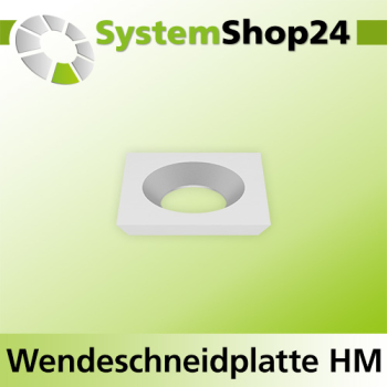Systemshop24 Quadratische Wendeschneidplatte 14x14x1,2mm 30°