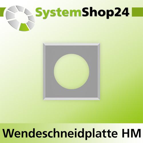 Systemshop24 Quadratische Wendeschneidplatte 14x14x1,2mm 30°