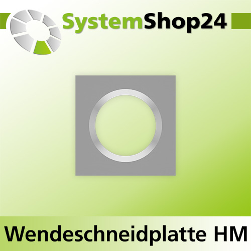 Systemshop24 Quadratische Wendeschneidplatte 14x14x1,2mm 30°
