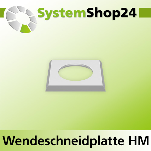 Systemshop24 Quadratische Wendeschneidplatte 14x14x1,2mm 30°