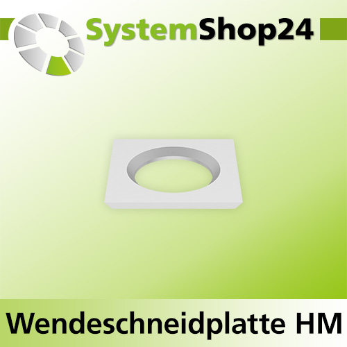 Systemshop24 Quadratische Wendeschneidplatte 14x14x1,2mm 30°