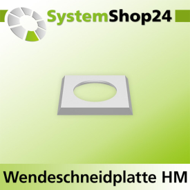 Systemshop24 Quadratische Wendeschneidplatte 14x14x1,2mm 30°