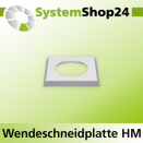 Systemshop24 Quadratische Wendeschneidplatte 14x14x1,2mm...
