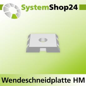 Systemshop24 Quadratische Wendeschneidplatte 15x15x2mm