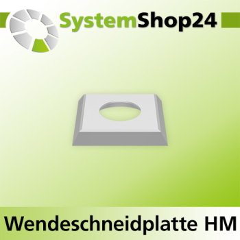 Systemshop24 Quadratische Wendeschneidplatte 13x13x2,5mm 30°