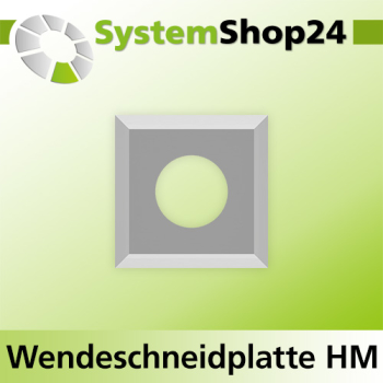Systemshop24 Quadratische Wendeschneidplatte 13,6x13,6x2mm 45°