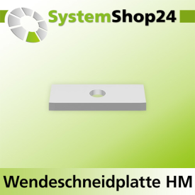 Systemshop24 Wendeschneidplatte 24x12x1,5mm 40°