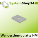 Systemshop24 Standard-Wendeschneidplatte 20x12x1,5mm 35°