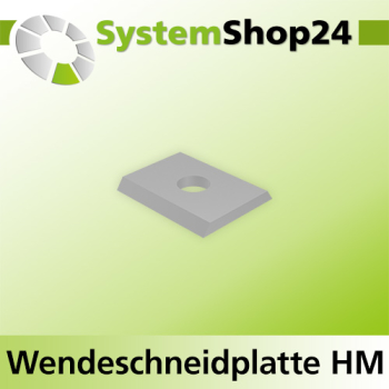 Systemshop24 Standard-Wendeschneidplatte 15,7x12x1,5mm 35°