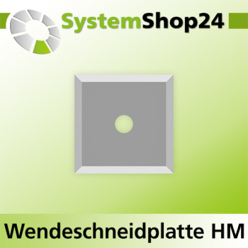 Systemshop24 Quadratische Wendeschneidplatte 10,5x10,5x1,5mm 35°