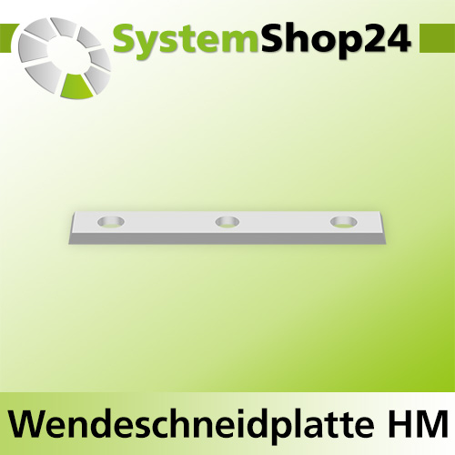 Systemshop24 Wendeschneidplatte mit 4 Schneidkanten 50x12x1,7mm